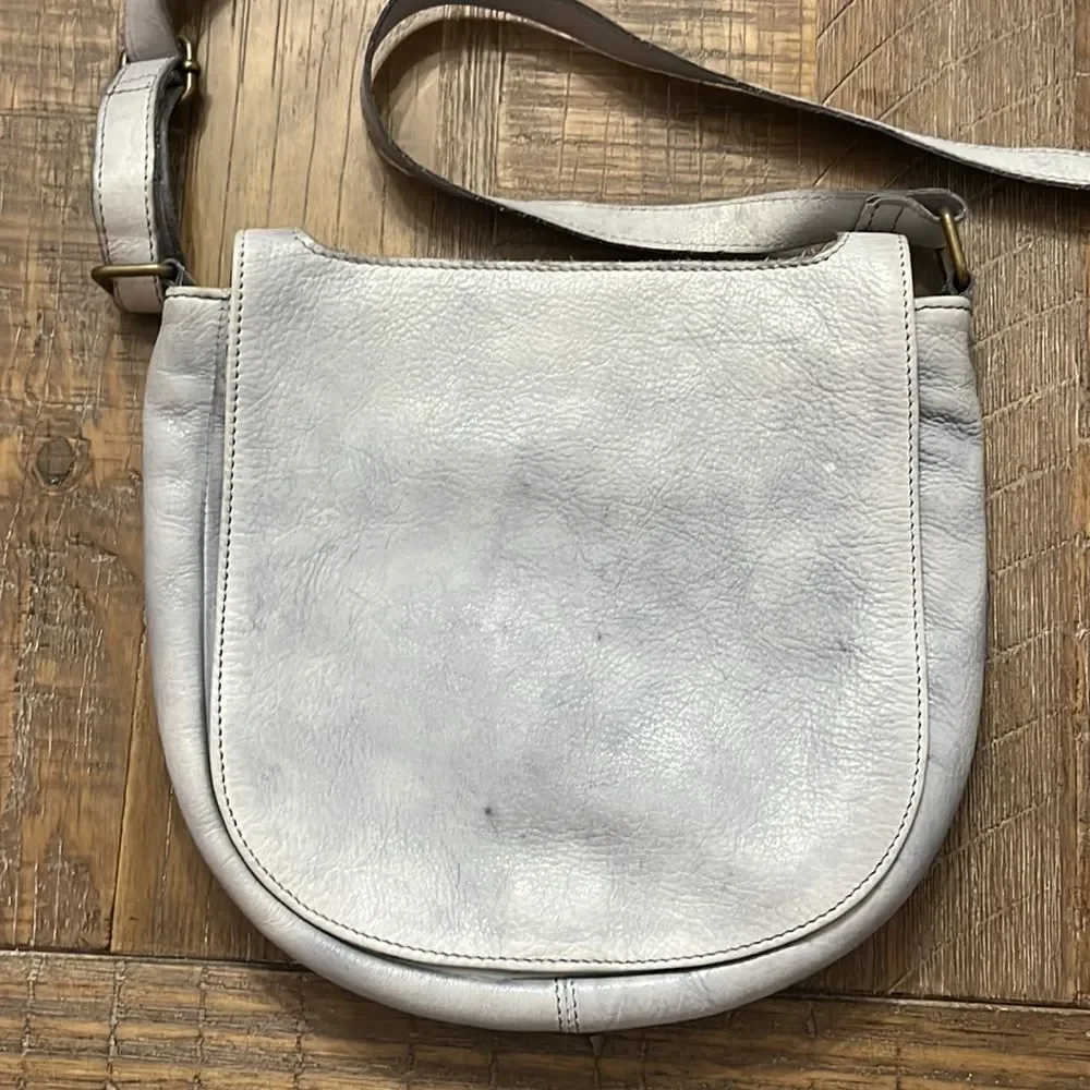 Latico Blue Leather Cross Body Bag